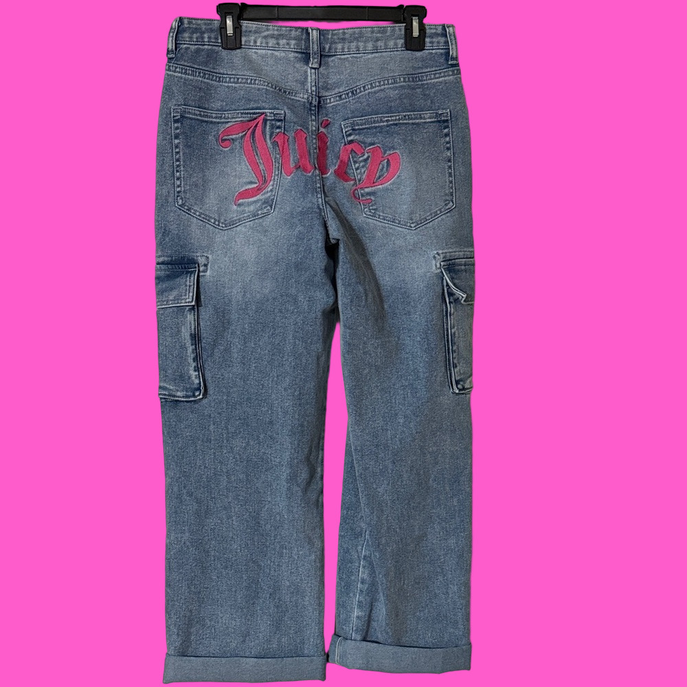 Juicy Couture Blue Jeans with Pink Logo